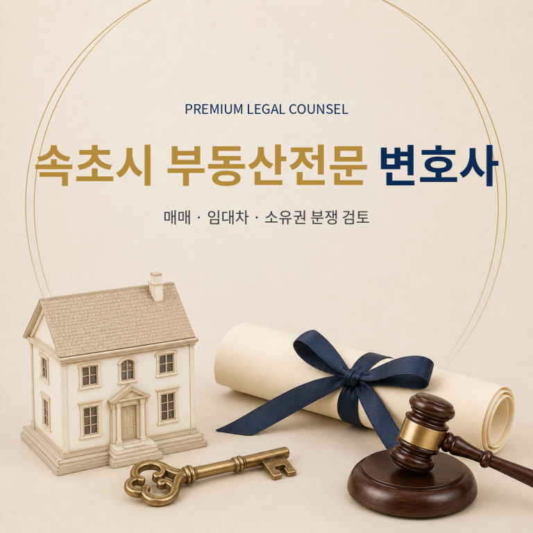 속초시 부동산전문 변호사