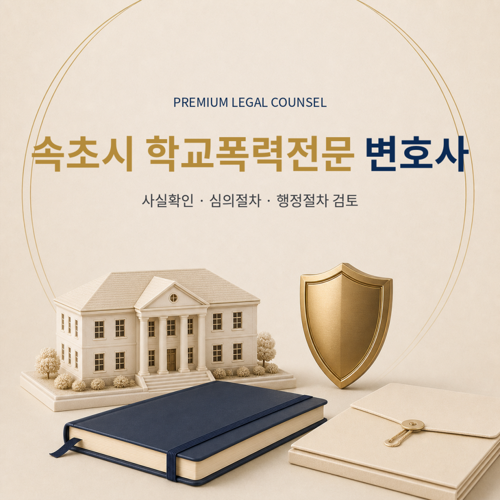 속초시 학교폭력전문 변호사